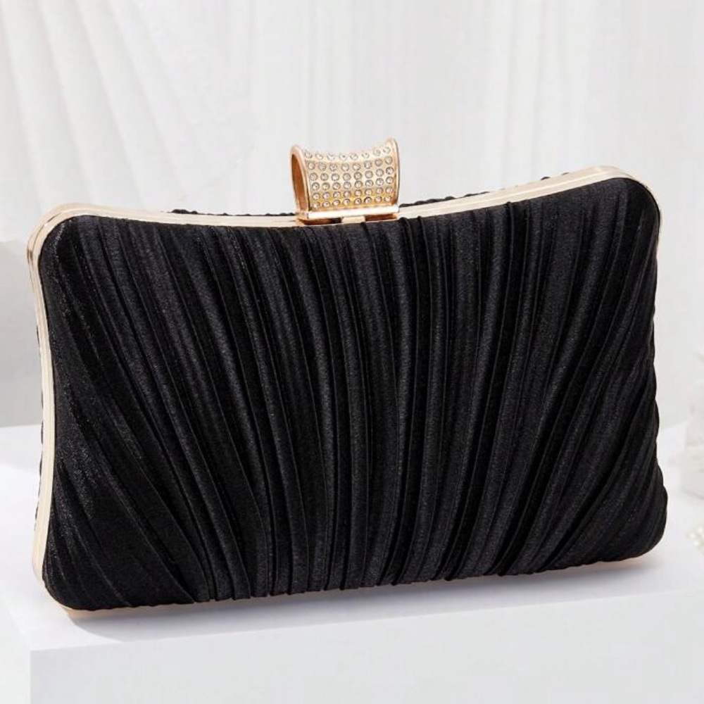 Elegant Black Evening Clutch Bag